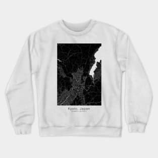 kyoto map wall art poster Crewneck Sweatshirt